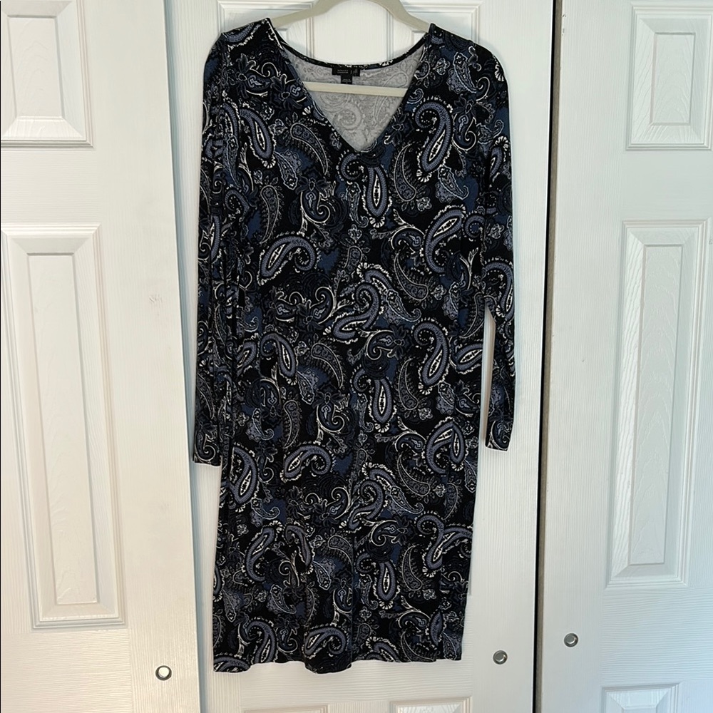J.Jill Wearever Collection Paisley Print Dress